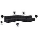  Manufacturer Color_Black -- Meridian Arc Stationary Leather Look Sofa IMAGE 13