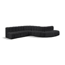  Manufacturer Color_Black -- Meridian Arc Stationary Leather Look Sofa IMAGE 1