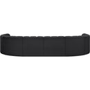  Manufacturer Color_Black -- Meridian Arc Stationary Leather Look Sofa IMAGE 7