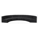 Manufacturer Color_Black -- Meridian Arc Stationary Leather Look Sofa IMAGE 11