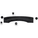  Manufacturer Color_Black -- Meridian Arc Stationary Leather Look Sofa IMAGE 12