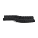  Manufacturer Color_Black -- Meridian Arc Stationary Leather Look Sofa IMAGE 1