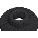  Manufacturer Color_Black -- Meridian Arc Stationary Leather Look Sofa IMAGE 5