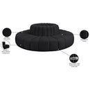  Manufacturer Color_Black -- Meridian Arc Stationary Leather Look Sofa IMAGE 8