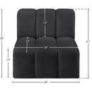  Manufacturer Color_Black -- Meridian Arc Stationary Leather Look Chair IMAGE 11