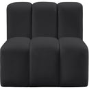  Manufacturer Color_Black -- Meridian Arc Stationary Leather Look Chair IMAGE 3