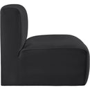  Manufacturer Color_Black -- Meridian Arc Stationary Leather Look Chair IMAGE 5