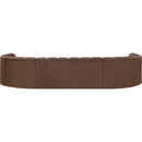  Manufacturer Color_Brown -- Arc 161" Brown Vegan Leather Upholstered 10 pc Modular Sectional IMAGE 6