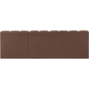  Manufacturer Color_Brown -- Arc 89.5" Brown Vegan Leather Upholstered 3 pc Modular Sectional IMAGE 6