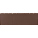 Meridian Arc Brown Vegan Leather 3 pc Modular Sectional IMAGE 6