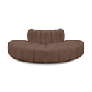  Manufacturer Color_Brown -- Arc 90" Brown Vegan Leather Upholstered 4 pc Modular Sectional IMAGE 1