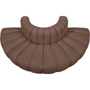  Manufacturer Color_Brown -- Arc 90" Brown Vegan Leather Upholstered 4 pc Modular Sectional IMAGE 3