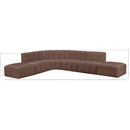  Manufacturer Color_Brown -- Arc 172" Brown Vegan Leather Upholstered 7 pc Modular Sectional IMAGE 10