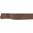 Manufacturer Color_Brown -- Arc 170" Brown Vegan Leather Upholstered 7 pc Modular Sectional IMAGE 7