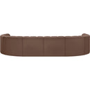 Meridian Arc Brown Vegan Leather 8 pc Modular Sectional IMAGE 7