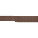  Manufacturer Color_Brown -- Arc 197" Brown Vegan Leather Upholstered 8 pc Modular Sectional IMAGE 8