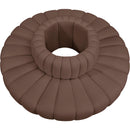  Manufacturer Color_Brown -- Arc 90" Brown Vegan Leather Upholstered 8 pc Modular Sectional IMAGE 3