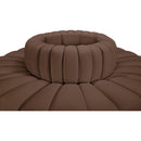  Manufacturer Color_Brown -- Arc 90" Brown Vegan Leather Upholstered 8 pc Modular Sectional IMAGE 4