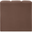  Manufacturer Color_Brown -- Arc Brown Vegan Leather Upholstered Modular Straight Chair IMAGE 6