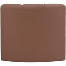  Manufacturer Color_Cognac -- Arc Cognac Vegan Leather Upholstered Modular Curved Corner Chair IMAGE 5