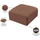  Manufacturer Color_Cognac -- Arc Cognac Vegan Leather Upholstered Modular Ottoman IMAGE 7