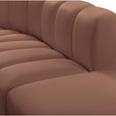  Manufacturer Color_Cognac -- Arc 161" Cognac Vegan Leather Upholstered 10 pc Modular Sectional IMAGE 8