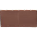 Manufacturer Color_Cognac -- Arc 60" Cognac Vegan Leather Upholstered 2 pc Modular Sectional IMAGE 6