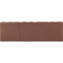 Meridian Arc Cognac Vegan Leather 3 pc Modular Sectional IMAGE 6