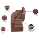  Manufacturer Color_Cognac -- Arc 108" Cognac Vegan Leather Upholstered 4 pc Modular Sectional IMAGE 11