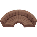  Manufacturer Color_Cognac -- Arc 88" Cognac Vegan Leather Upholstered 4 pc Modular Sectional IMAGE 3