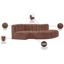  Manufacturer Color_Cognac -- Arc 104" Cognac Vegan Leather Upholstered 4 pc Modular Sectional IMAGE 11