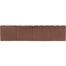  Manufacturer Color_Cognac -- Arc 119" Cognac Vegan Leather Upholstered 4 pc Modular Sectional IMAGE 5