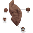  Manufacturer Color_Cognac -- Arc 102" Cognac Vegan Leather Upholstered 4 pc Modular Sectional IMAGE 12