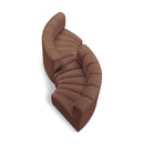  Manufacturer Color_Cognac -- Arc 102" Cognac Vegan Leather Upholstered 4 pc Modular Sectional IMAGE 1