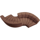  Manufacturer Color_Cognac -- Arc 102" Cognac Vegan Leather Upholstered 4 pc Modular Sectional IMAGE 4