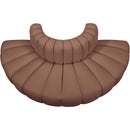  Manufacturer Color_Cognac -- Arc 90" Cognac Vegan Leather Upholstered 4 pc Modular Sectional IMAGE 3