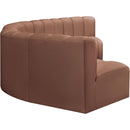  Manufacturer Color_Cognac -- Arc 151" Cognac Vegan Leather Upholstered 6 pc Modular Sectional IMAGE 5