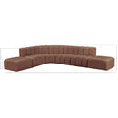  Manufacturer Color_Cognac -- Arc 172" Cognac Vegan Leather Upholstered 7 pc Modular Sectional IMAGE 10