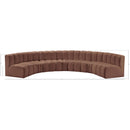  Manufacturer Color_Cognac -- Arc 162" Cognac Vegan Leather Upholstered 7 pc Modular Sectional IMAGE 11