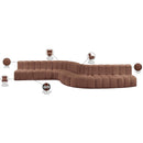  Manufacturer Color_Cognac -- Arc 197" Cognac Vegan Leather Upholstered 8 pc Modular Sectional IMAGE 14
