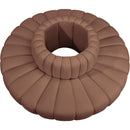 Meridian Arc Cognac Vegan Leather 8 pc Modular Sectional IMAGE 3