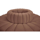  Manufacturer Color_Cognac -- Arc 90" Cognac Vegan Leather Upholstered 8 pc Modular Sectional IMAGE 4