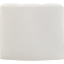 Meridian Arc Cream Vegan Leather Curved Corner IMAGE 5