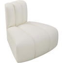 Meridian Arc Cream Vegan Leather Reverse Corner IMAGE 3