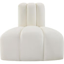  Manufacturer Color_Cream -- Arc Cream Vegan Leather Upholstered Modular Reverse Corner Chair IMAGE 4