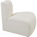  Manufacturer Color_Cream -- Arc Cream Vegan Leather Upholstered Modular Reverse Corner Chair IMAGE 6