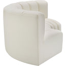  Manufacturer Color_Cream -- Arc 80" Cream Vegan Leather Upholstered 3 pc Modular Sectional IMAGE 5