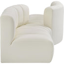  Manufacturer Color_Cream -- Arc 108" Cream Vegan Leather Upholstered 4 pc Modular Sectional IMAGE 4