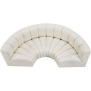  Manufacturer Color_Cream -- Arc 88" Cream Vegan Leather Upholstered 4 pc Modular Sectional IMAGE 3