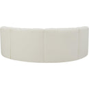 Manufacturer Color_Cream -- Arc 88" Cream Vegan Leather Upholstered 4 pc Modular Sectional IMAGE 6